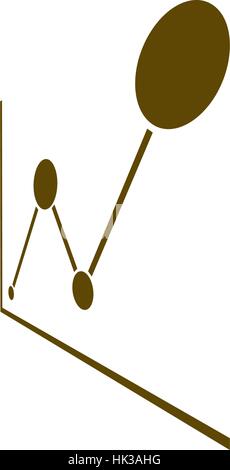 Vektor wachsende Grafik icon Stock Vektor