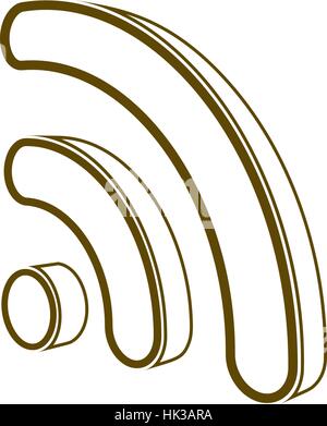 WiFi-Symbol-Symbol. Vektor-illustration Stock Vektor