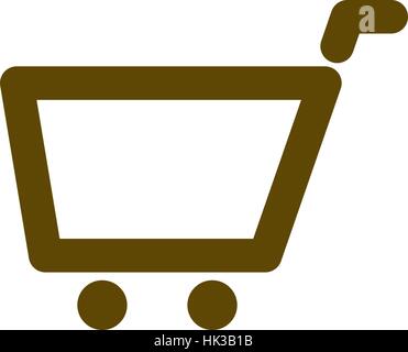 Leer Warenkorb Vektor Icon Illustration design Stock Vektor