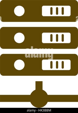 Computer-Server-Symbol, Vektor-illustration Stock Vektor