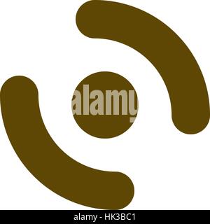 Smart-Phone schwingende Symbol. Moderne minimalistische mobile app flach einfaches Symbol. Stock Vektor