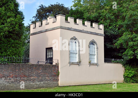 Trompeter Sommerhaus bauen ein Pavillon aus dem 18. Jahrhundert in den 1760ern Richmond Riverside Stockfoto