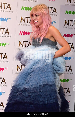 Helen George im Presseraum an der National Television Awards 2017 statt in The O2 Arena, London. PRESSEVERBAND Foto. Bild Datum: 25. Januar 2017. Finden Sie unter PA Geschichte SHOWBIZ NTAs. Bildnachweis sollte lauten: Ian West/PA Wire Stockfoto