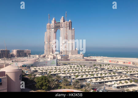 Fairmont Marina Residences Gebäude in Abu Dhabi, Vereinigte Arabische Emirate Stockfoto