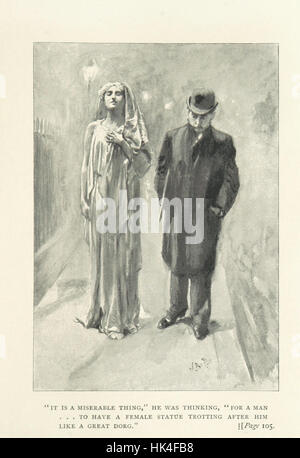 Das Bild von Seite 115 von „die getönte Venus: Eine Farcical Romance“ zeigt eine komödiantische oder satirische Szene aus dem Roman, eine farzige Interpretation von Romantik und Liebe, die den verspielten Ton der Geschichte widerspiegelt. Stockfoto