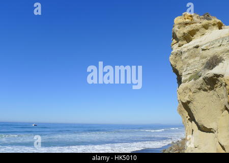 Blick auf Pazifischen Ozean in der Nähe von La Jolla, Kalifornien Stockfoto