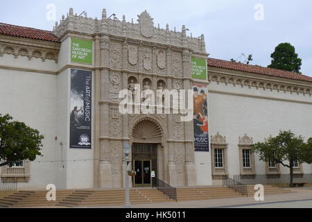 San Diego, Kalifornien - 28 Oktober: Die San Diego Museum of Art in Balboa Park am 28. Oktober 2015 Stockfoto