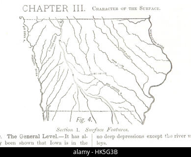 Bild von Seite 20 des "Handbuch der physischen Geographie und Institutionen des Staates Iowa" Bild von Seite 20 des "Handbuch der Physik Stockfoto