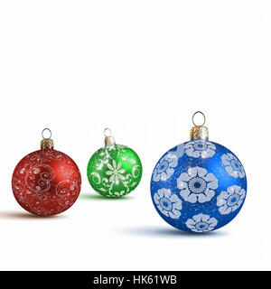 Farbigen Hintergrund Thema Weihnachten und Neujahr Stockfoto