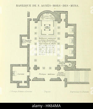 Ein Bild von „Rome et ses Monuments“, ein Führer zu den Denkmälern von Rom mit 51 kommentierten Karten für katholische Reisende. Bild von Seite 218. Stockfoto