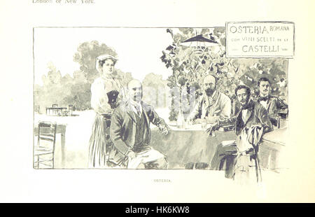 Ein Bild aus „Rom“ mit einer Illustration aus dem umfassenden Reiseführer zur Stadt Rom, einschließlich der berühmten Wahrzeichen und historischen Stätten. Stockfoto