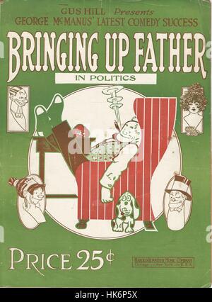 "Bringing Up Vater in der Politik" 1914 George McManus Vaudeville musikalische Noten Abdeckung Stockfoto