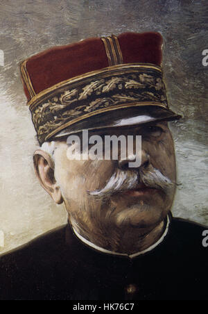 Joseph Joffre (1852-1931). Französischer General. Porträt. Stockfoto