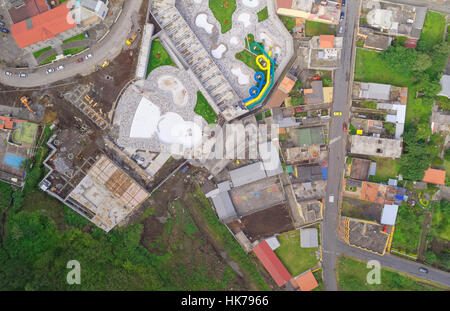 Banos De Agua Santa Drone Ansicht Provinz Tungurahua Südamerika Stockfoto