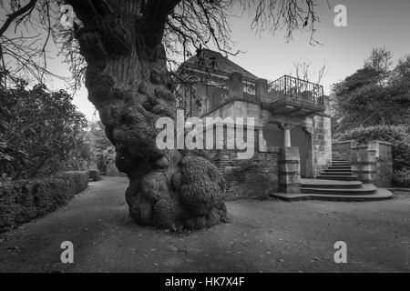 Londoner Hill Garten und Pergola in Hampstead. Stockfoto