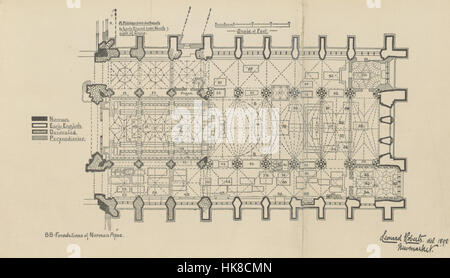 Handbuch zur Kathedrale Kirche von Ely... Bearbeitet und von C. W. Stubbs überarbeitet. ... Zwanzigsten Ausgabe Bild entnommen Seite 45 des "Handbuch zur t Stockfoto