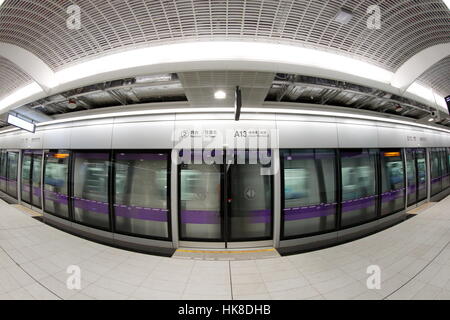 Taoyuan International Airport Access MRT-System Stockfoto