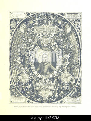 Foto aus „Onze Gouden Eeuw“, das das Goldene Zeitalter der Niederlande darstellt, mit Illustrationen, die von J. H. W. Unger betreut werden und sich auf den kulturellen und wirtschaftlichen Wohlstand der Niederlande konzentrieren. Stockfoto