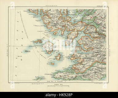 Aufnahme auf Seite 64 "[Cassell es Gazetteer von Großbritannien und Irland... Mit zahlreichen Abbildungen und sechzig Karten.] " Aufnahme auf Seite 64 "[Cassell es Gazett Stockfoto