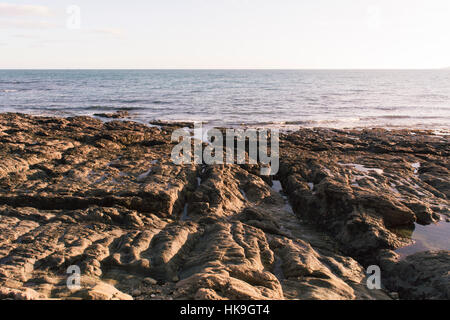 Gyllyngvase Strand, Cornwall, England Stockfoto