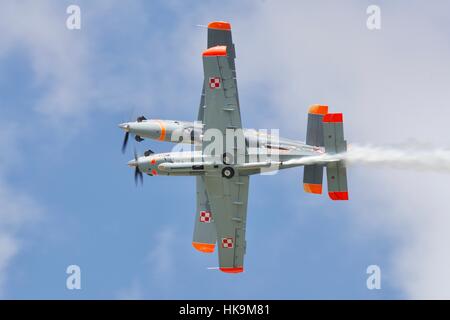 Polnische Luftwaffe Orlik Kunstflug Display team Stockfoto