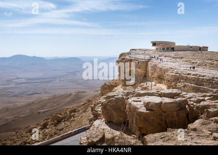 Besuch in Mitzpe Ramon im Süden Israels Stockfoto