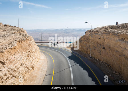 Besuch in Mitzpe Ramon im Süden Israels Stockfoto