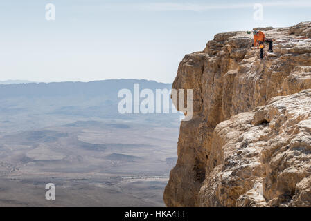 Besuch in Mitzpe Ramon im Süden Israels Stockfoto