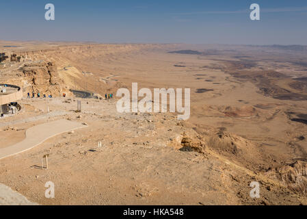 Besuch in Mitzpe Ramon im Süden Israels Stockfoto