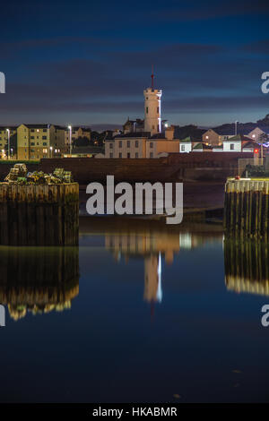 Signal Tower Museum in Arbroath Harbour, Schottland Stockfoto