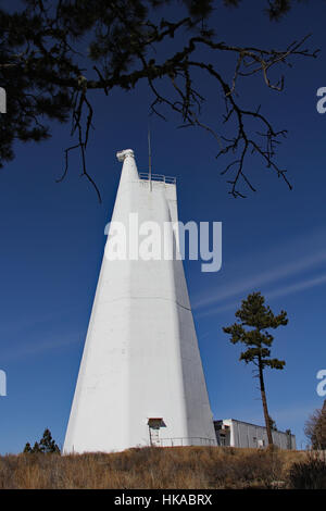 Dunn Sonnenteleskop am National Solar Observatory in Sacramento Peak in Sunspot, New Mexico. Stockfoto