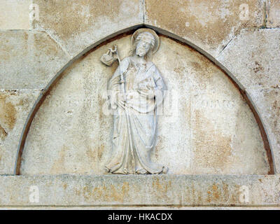 Korcula alten Kunstwerke und handwerkliche Details, Jesus guter Hirt, Kroatien, Europa, 21 Stockfoto