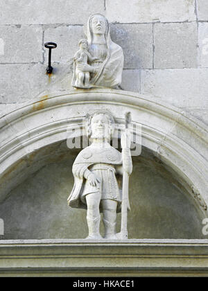 Korcula antike Kunst und Handwerk details,St.Mary,Jesus,St.Roch,Croatia,Europe,26 Stockfoto