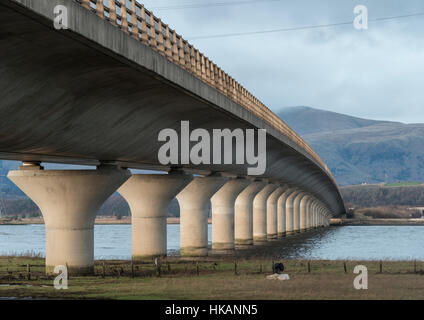 Clackmannanshire Brücke über den Firth of Forth, Blick nach Norden, Fife, Schottland, Vereinigtes Königreich, Stockfoto