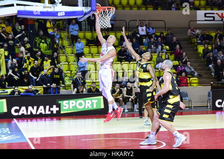 Monaco. 26. Januar 2017. Basketball-Europa-Champions-league-...als Monaco - Aris Salonique (80-66) Credit: Philippe Lombard/Pacific Press/Alamy Live News Stockfoto