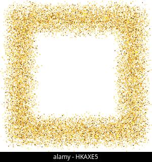 Das Quadrat mit goldenem Sand. Vektor-Illustration. Stock Vektor