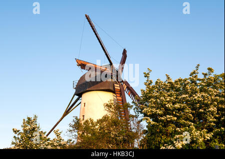 Schöne Aussicht auf Schären Windmühlen in Irland. Stockfoto