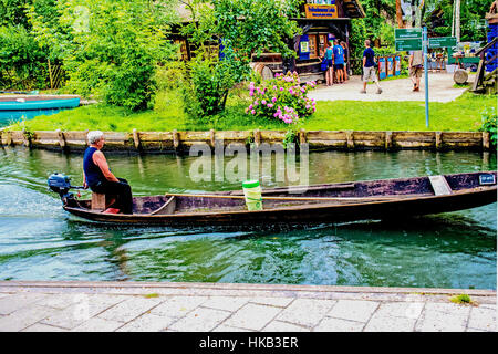 Dorf Lehde Im Spreewald; Dorf Lehde im Spreewald (Spree Holz) Stockfoto