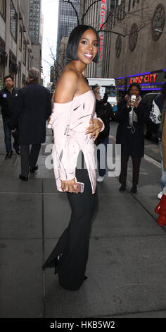 New York, USA. 26. Januar 2017. Schauspielerin Kelly Rowland gesehen, unterwegs in New York City, New York. Bildnachweis: RWS/Punch/Alamy Live-Nachrichten Stockfoto