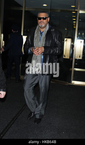 New York City, USA. 26. Januar 2017. Laurence Fishburne kommt bei NBC "Today Show" in New York City. Bildnachweis: RWS/Punch/Alamy Live-Nachrichten Stockfoto