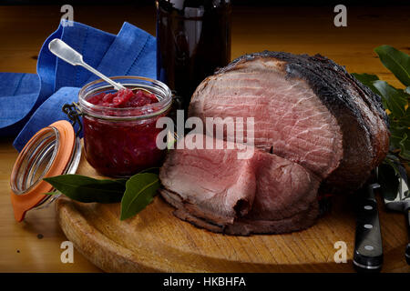 Gewürztes Rindfleisch Stockfoto