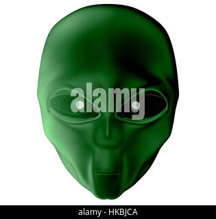 Alien-3d render Stockfoto