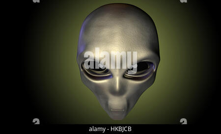 Alien-3d render Stockfoto