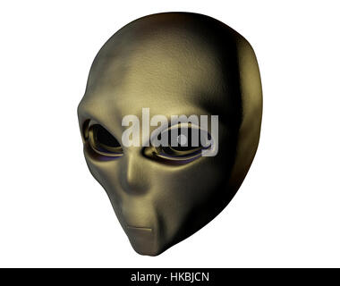 Alien-3d render Stockfoto