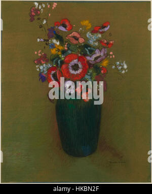 1900, Redon, Odilon, Vase mit Blumen Stockfoto