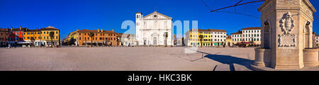 Hauptplatz in Palmanova Panoramablick, Region Friaul-Julisch Venetien, Italien Stockfoto