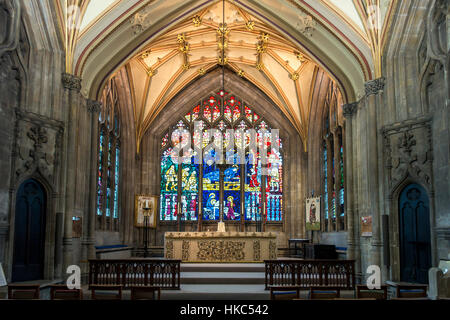 St. Saint Mary Redcliffe Bezirk anglikanische Pfarrkirche Bristol England Stockfoto