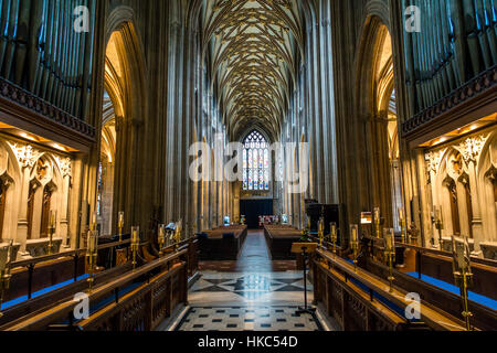 St. Saint Mary Redcliffe Bezirk anglikanische Pfarrkirche Bristol England Stockfoto