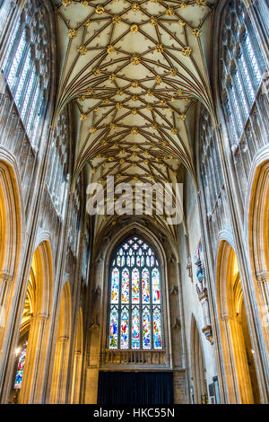 St. Saint Mary Redcliffe Bezirk anglikanische Pfarrkirche Bristol England Stockfoto