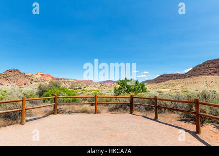 Weide Zaun im Monument valley Stockfoto